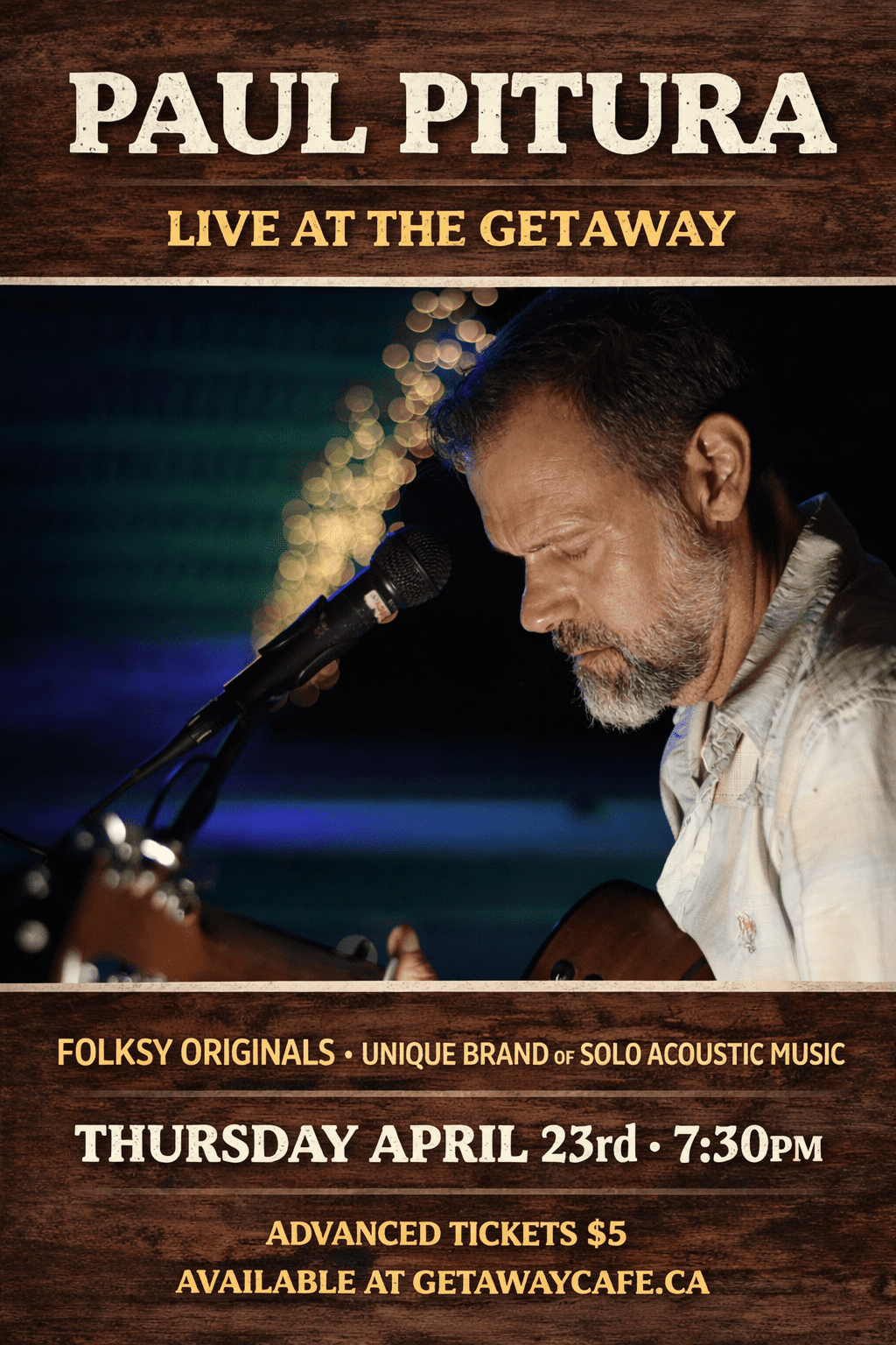 Paul Pitura at The Getaway in Winnipeg